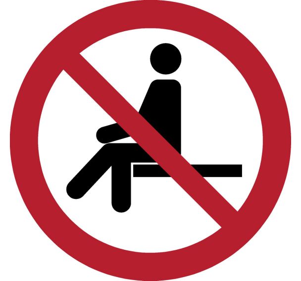 Panneau pictogramme Interdit de prendre place - Djois Made By Tarifold