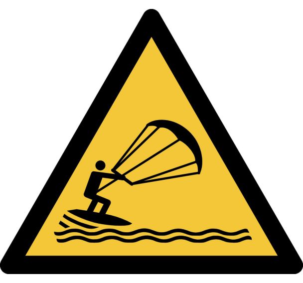 Panneau pictogramme Kitesurfers - Djois Made By Tarifold