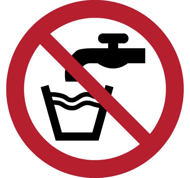 Panneau pictogramme Pas deau potable - Djois Made By Tarifold