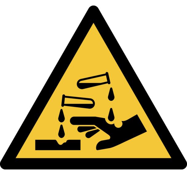 Panneau pictogramme Substances Mordantes - Djois Made By Tarifold