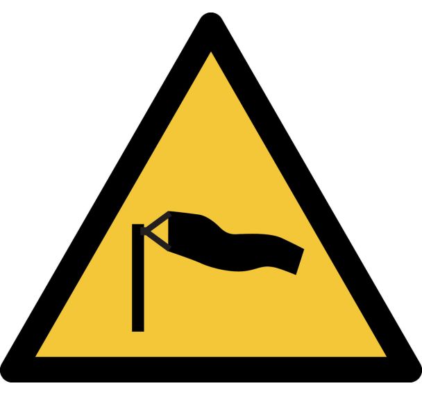 Panneau pictogramme Vent Fort - Djois Made By Tarifold