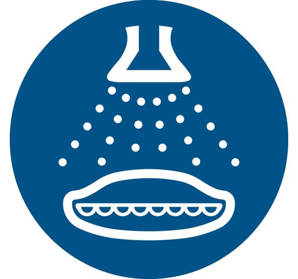 Panneau picto arroser dans l'odre indique - Djois Made By Tarifold