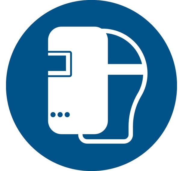 Panneau picto casque de soudeur obligatoire - Djois Made By Tarifold