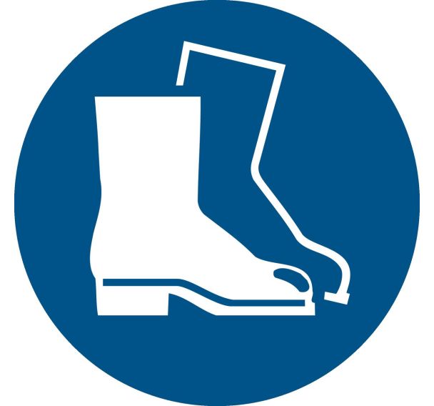 Panneau chaussures de securite obligatoires - Djois Made By Tarifold