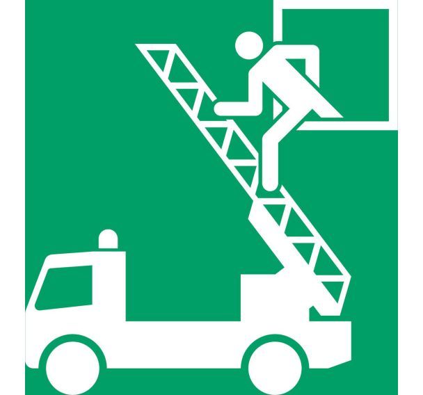 Panneau pictogramme fenetre de secours - Djois Made By Tarifold