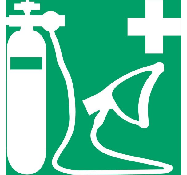 Panneau pictogramme masque a oxygene - Djois Made By Tarifold