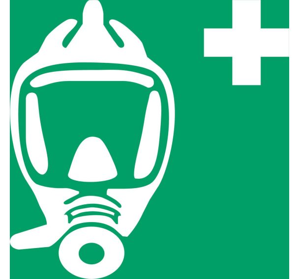 Panneau pictogramme masque d'evacuation - Djois Made By Tarifold
