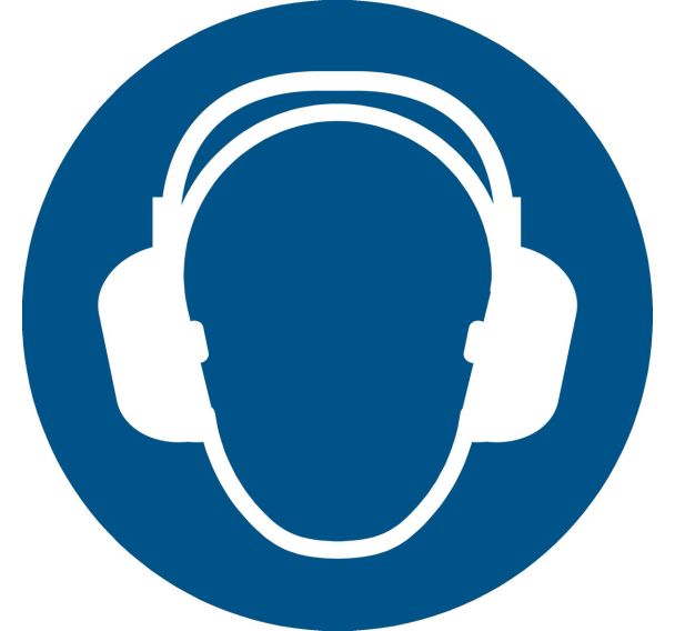 Panneau picto protection auditive obligatoire - Djois Made By Tarifold