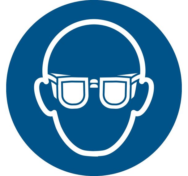 Panneau picto protection des yeux obligatoire - Djois Made By Tarifold