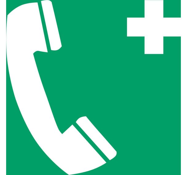Panneau pictogramme telephone de secours - Djois Made By Tarifold