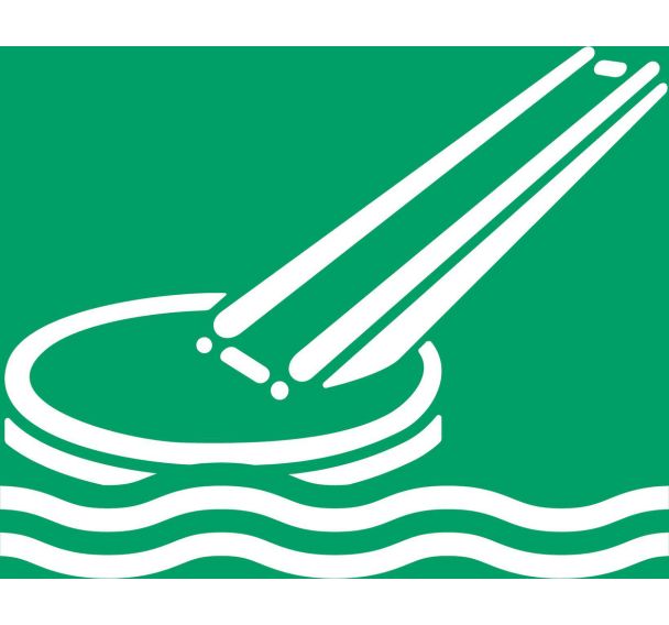 Panneau pictogramme toboggan d'evacuation - Djois Made By Tarifold