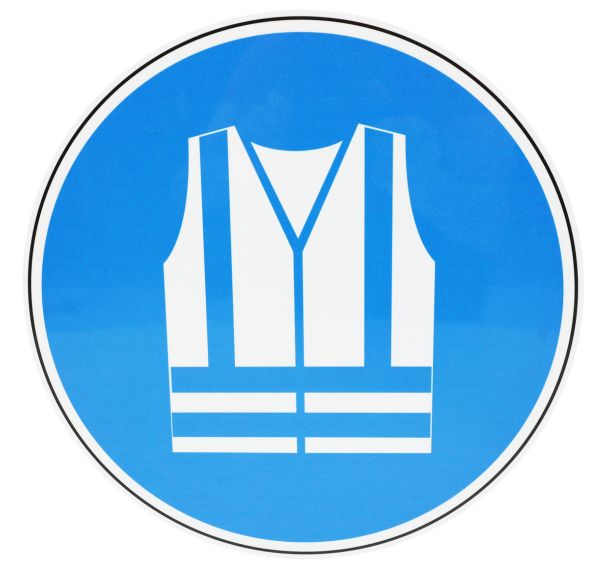 Panneau rond Port vêtements haute visibilité Aluminium 300