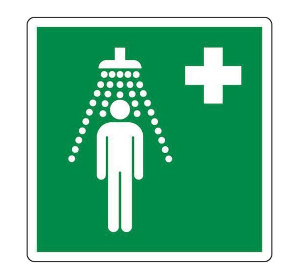 Panneau secours - Douche de sécurité - PVC - Manutan Expert