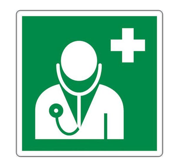 Panneau secours - Médecin - Aluminium