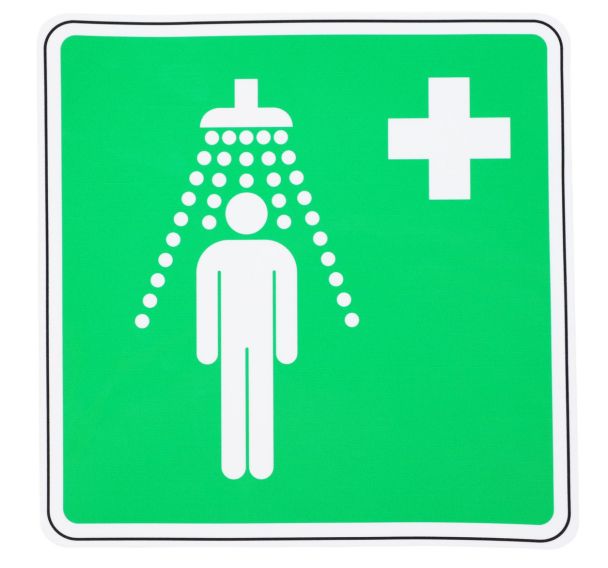 Panneau secours Douche de sécurité adhésif - Manutan Expert