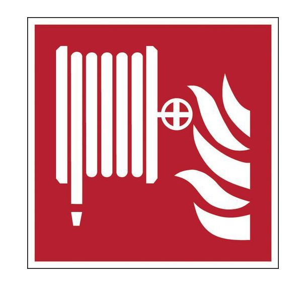 Panneau sécurité incendie carré - Robinet d'incendie armé - Rigide