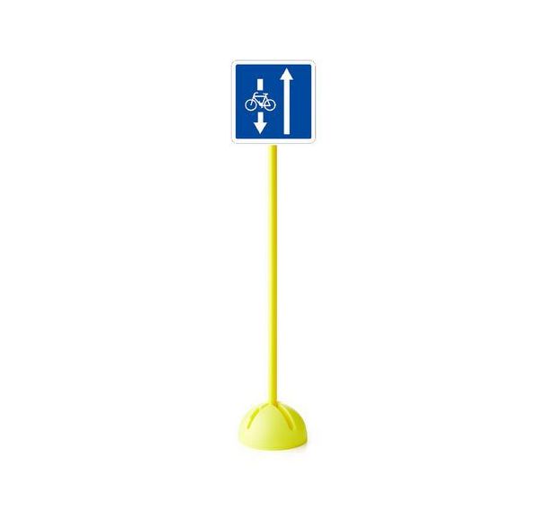 Panneau ''signalisation double sens vélo''