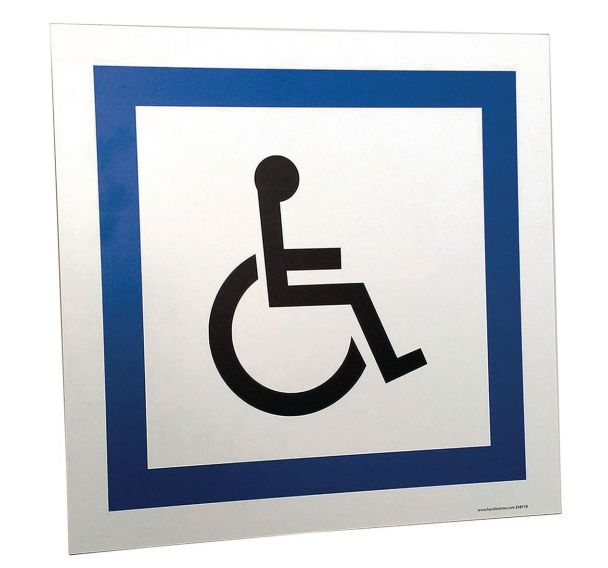 Panneau stationnement réservé aux personnes handicapées