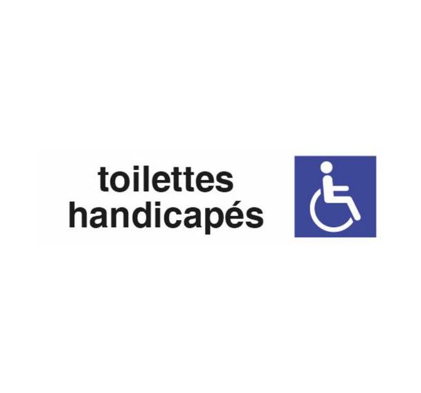 Panneau toilette handicapé - Pavo