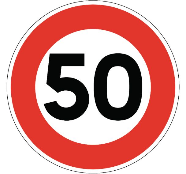 Panneaux B14 - Limitation de vitesse - Pour trépied