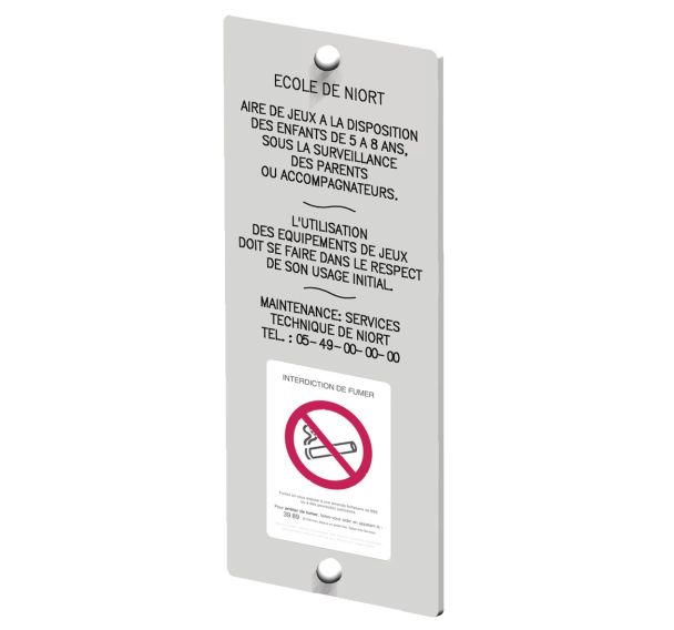 Panneaux d'information et interdiction de fumer mural