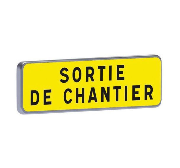 Panonceau KM9 Sortie de chantier - C2 - 900x250cm