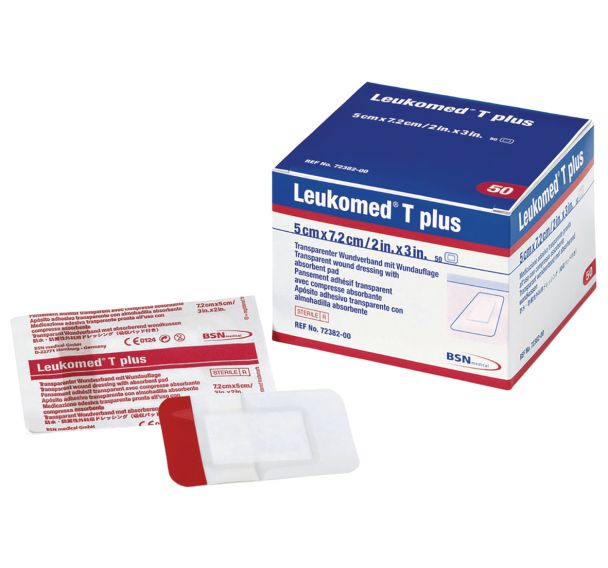 5 pansements stériles Leukomed T Plus non tissé transparent 8x10cm-BSN Medical