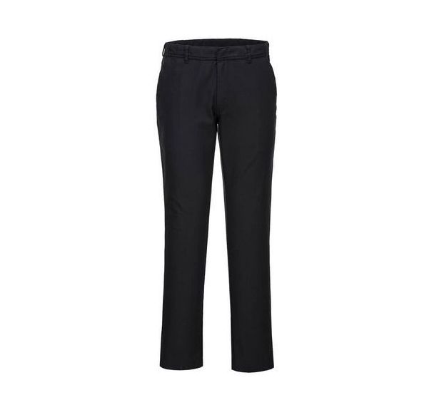Pantalon Femme Chino Slim Stretch Noir - Portwest