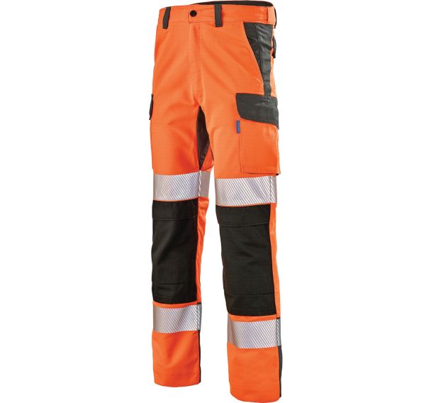 Pantalon Fluo Advanced 9B30 - Orange fluo/Gris - Cepovett Safety