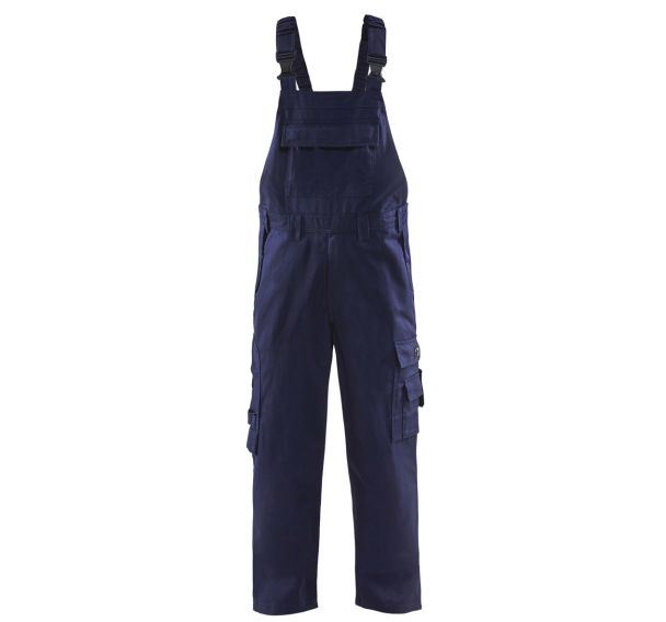 Pantalon à bretelles retardant flamme marine