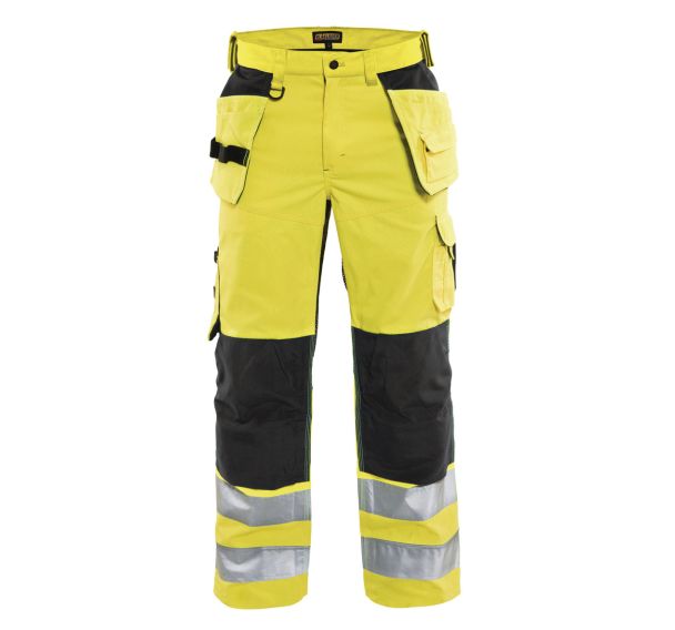 Pantalon artisan aéré haute visibilité jaune fluorescent/noir