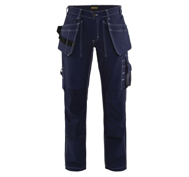 Pantalon artisan femme marine