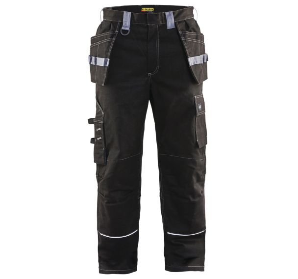 Pantalon artisan retardant flamme noir/gris
