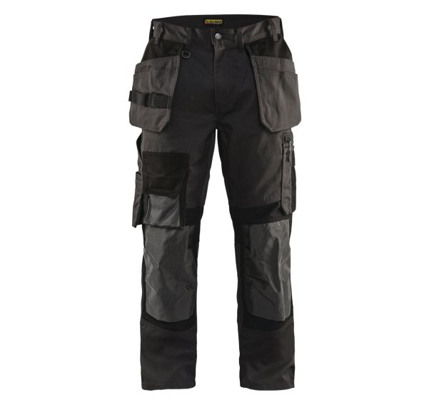 Pantalon artisan stretch gris foncé/noir
