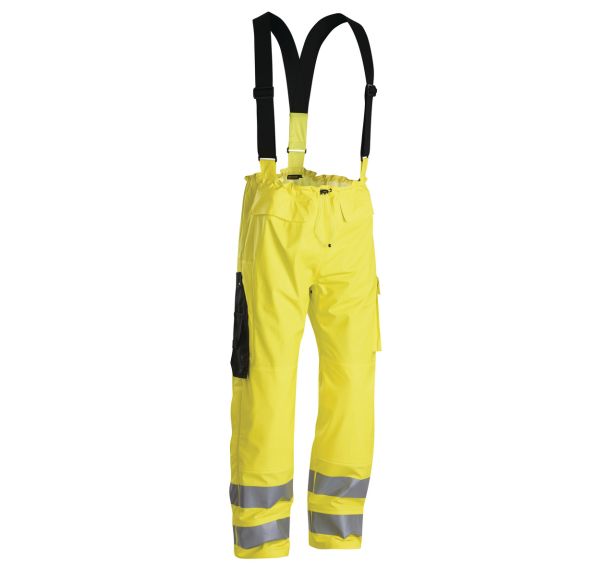 Pantalon de pluie à bretelles haute visibilité retardant flamme