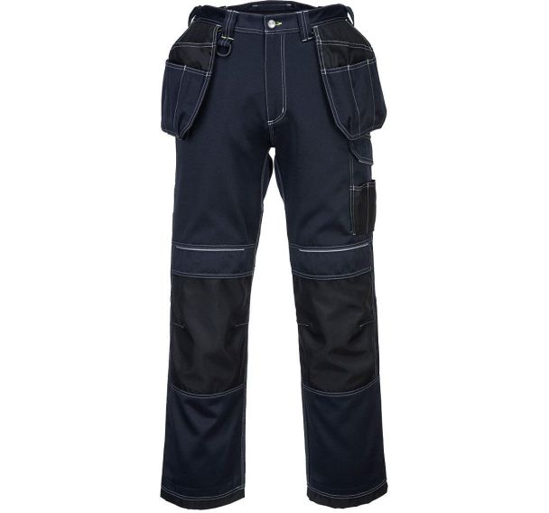 Pantalon de travail Holster PW3 NaBk S Portwest T : 38 Noir/bleu