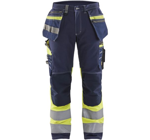 Pantalon haute-visibilité stretch - Bleu/jaune - Blåkläder