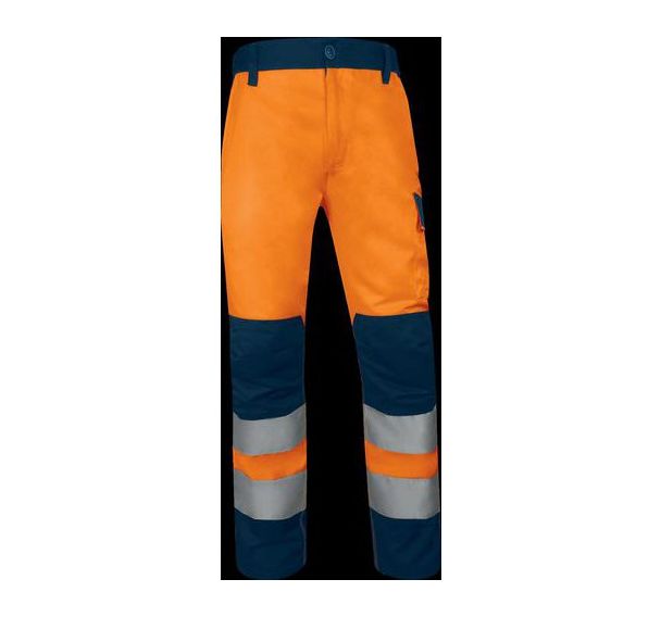 Pantalon haute visibilité Classe 2 - Orange Bleu Marine - Delta Plus