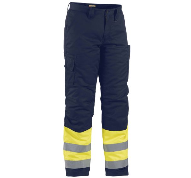 Pantalon haute visibilité hiver jaune fluorescent/marine