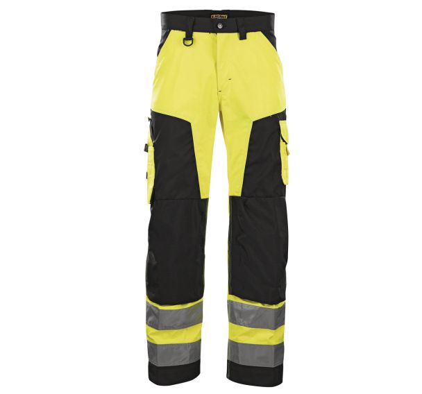 Pantalon haute visibilité jaune fluorescent/noir