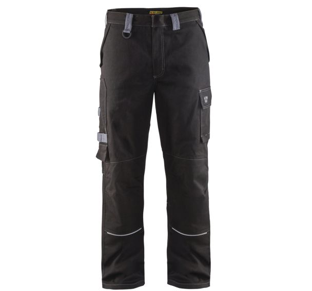 Pantalon retardant flamme noir/gris