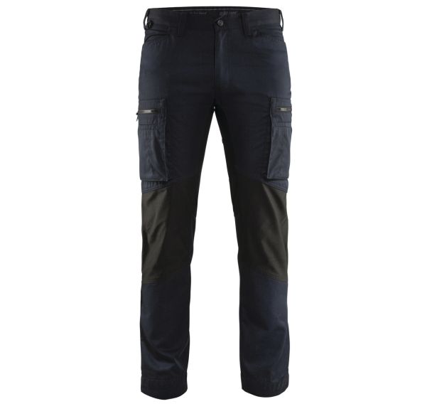 Pantalon services stretch marine foncé/noir