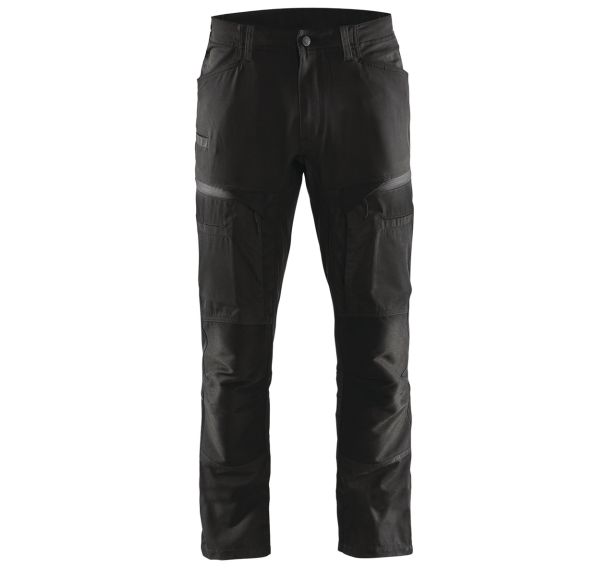 Pantalon services stretch noir/gris foncé