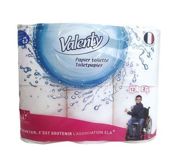 Papier WC en ouate Valenty - Lot de 48