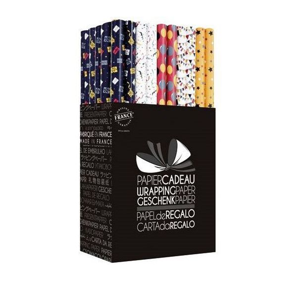 Papier cadeau - 2x0.70m - Lot de 60