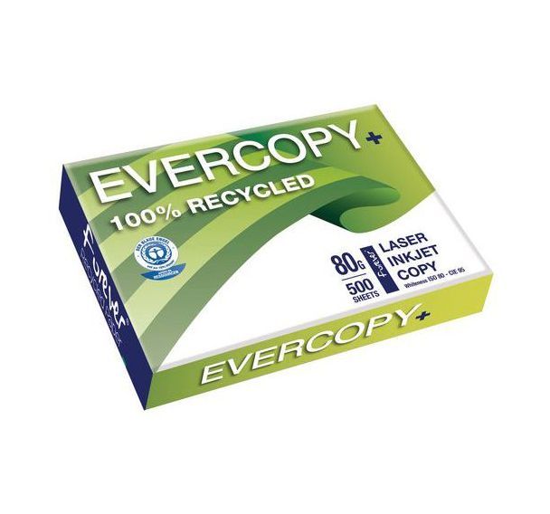 Papier recyclé A4 500 feuilles Evercopy Plus