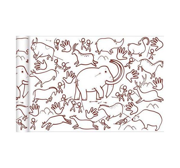 Papier spécial affiche Graffy Roll 90 g - Peinture préhistorique