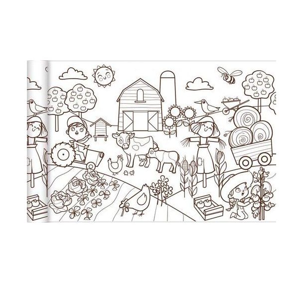 Papier spécial affiche Graffy Roll 90 g - Petit monde agricole