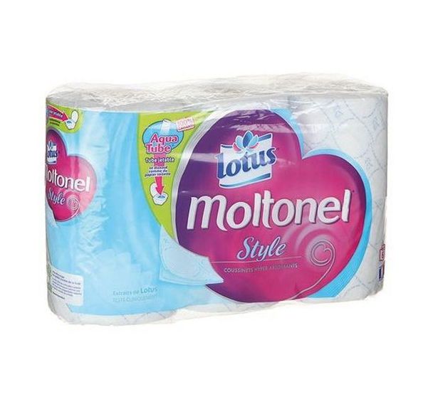 Papier toilette 3 plis Moltonel - Lot de 42