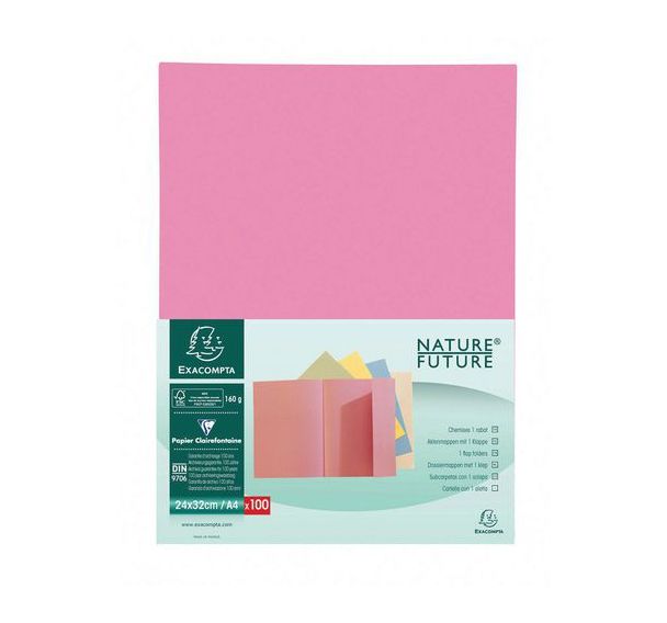 Paquet 100 chemises 1 rabat super 180 - 24x32cm